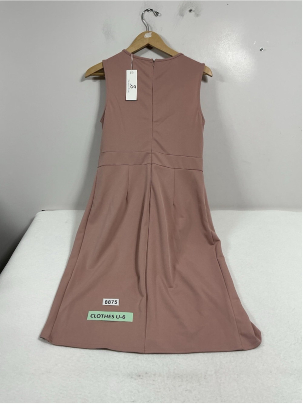Womans NWT Jasambac Sleeveless Dress Large pink Back Zip - Picture 2 of 7